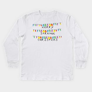 Merry Strange Christmas Kids Long Sleeve T-Shirt